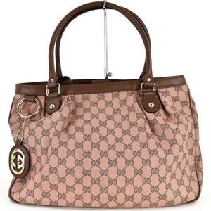 Gucci Pink and Brown Shoulder Bag